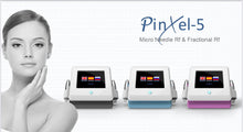Load image into Gallery viewer, RF Radio Frequency Microneedling CO2 Fractional Laser Acne Scarring Non Skin Tightening & Face Lifting • Wrinkle & line treatment • Scars, pores, Acne scars, stretch marks • Scalp estimulation • Neck and Body skin tightening  Ablative Portable Thermage Large Pores Wrinkle Reduction Skin Rejuvenation Beauty Machine Scalp  stretch marks