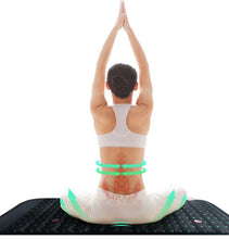 Load image into Gallery viewer, Jade hot stone infrared therapy sauna heating 6 Stone mat magnetic field Therapy pemf pulsed pain relief stress sleep aid natural tourmaline heating pad oversized xl large tall full size