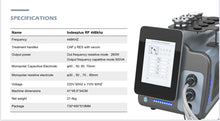 Load image into Gallery viewer, New IndeePlus 448kHz PRO Capacitive Cupping, Vacuum Pressure and RF Diathermy Machine for Facial Rejuvenation, Body Contouring, Cellulite Reduction and Physiotherapy