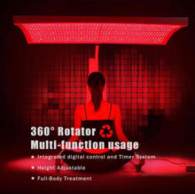 Load image into Gallery viewer, New JuvaPro HD Canopy 360° 1800w Red Light Therapy Total Body Weight Loss Anti Aging Panel with Bluetooth Enabled Speaker and Automatic Stand