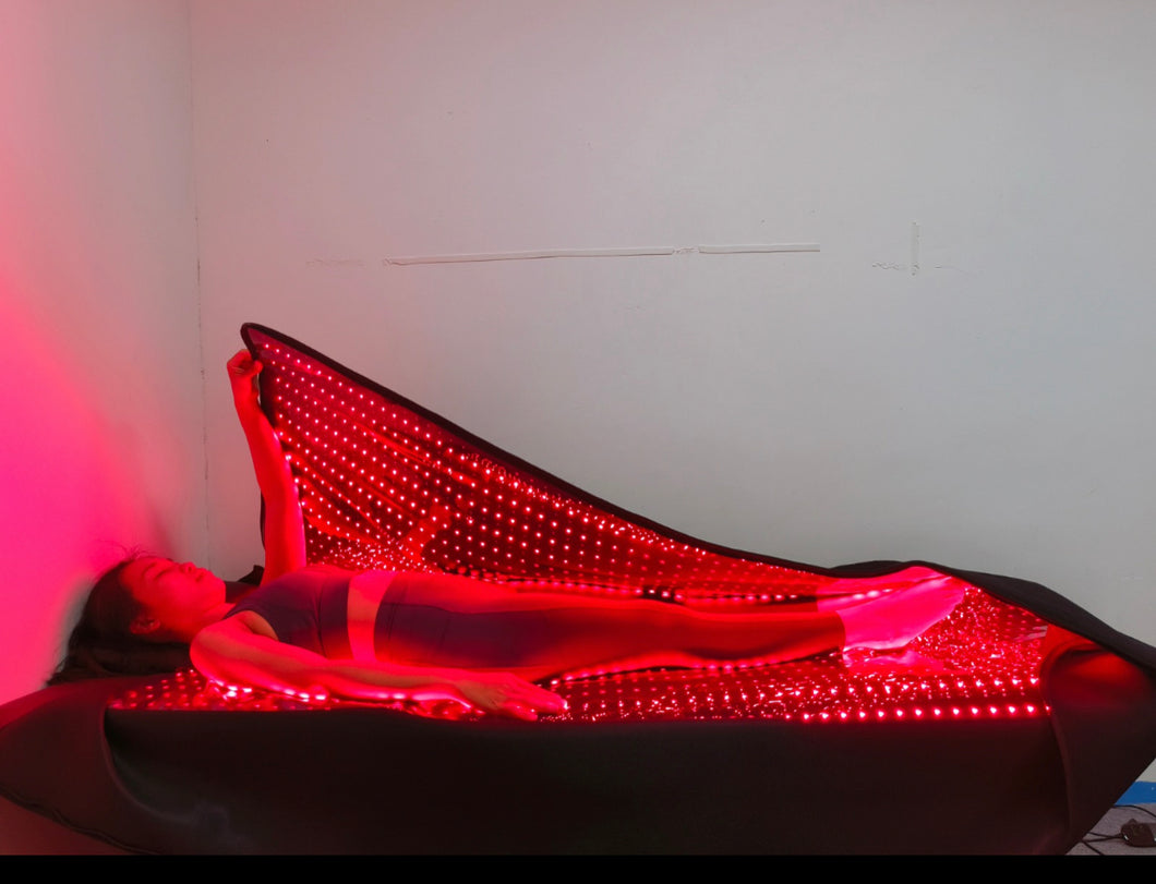 Red Light Therapy Oversized XL Large Total Body HigherDose Infrared Therapy Sauna Weight Loss Pain Relief 660nm 850nm wavelengths pod pain relief arthritis detox weight loss portable full length mat blanket spa infrared sauna whole body total body XL Oversized Mat 