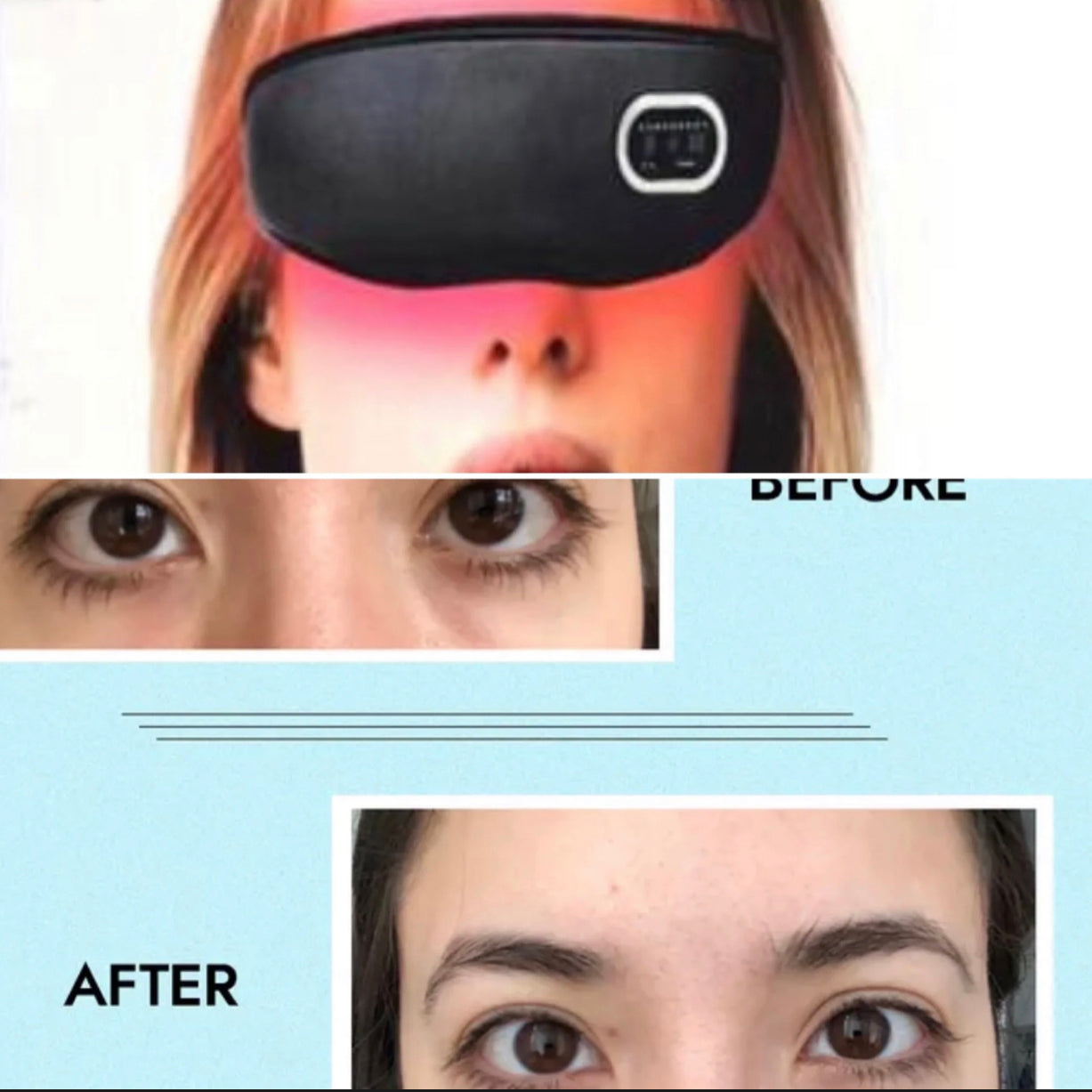 New JuvaEye Red Light Therapy Dark Circles Baggy Eye Care