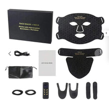 Load image into Gallery viewer, New JuvaMask 3D Silicone Rechargeable Portable 4 Wavelength LED Infrared Light Therapy Skincare Mask with LED Neck Gaiter
