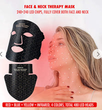 Load image into Gallery viewer, New JuvaMask 3D Silicone Rechargeable Portable 4 Wavelength LED Infrared Light Therapy Skincare Mask with LED Neck Gaiter