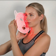 Load image into Gallery viewer, New JuvaMask 3D Silicone Rechargeable Portable 4 Wavelength LED Infrared Light Therapy Skincare Mask with LED Neck Gaiter