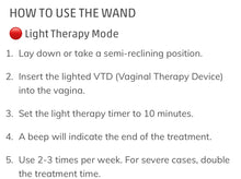 Load image into Gallery viewer, JuvaBuzz Portable Vaginal Rejuvenation Red Blue LED Light Vibration Wand