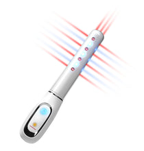 Load image into Gallery viewer, JuvaBuzz Portable Vaginal Rejuvenation Red Blue LED Light Vibration Wand