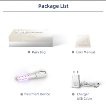 Load image into Gallery viewer, JuvaBuzz Portable Vaginal Rejuvenation Red Blue LED Light Vibration Wand