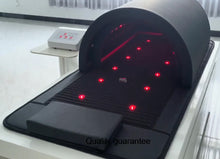 Load image into Gallery viewer, JuvaDome Home Use Far Infrared Sauna with PEMF Red Light Therapy Geranium and Tourmaline Stones