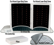 Load image into Gallery viewer, JuvaDome Home Use Far Infrared Sauna with PEMF Red Light Therapy Geranium and Tourmaline Stones