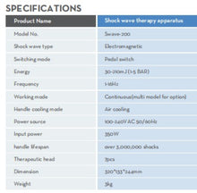 Load image into Gallery viewer, JuvaSoft Radial Extracorporeal Shockwave Therapy Machine