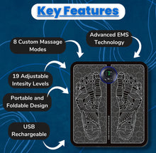 Load image into Gallery viewer, JuvaSoothe EMS Foot Massager with Remote Control