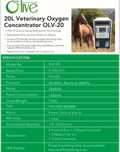 Load image into Gallery viewer, High Flow Veterinarian Uses Horse Cow 20L Oxygen Concentrator
