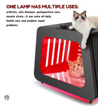 Load image into Gallery viewer, New JuvaPen Red Light Therapy Dog Cat Travel Carrier Crate Cage