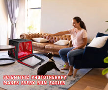 Load image into Gallery viewer, New JuvaPen Red Light Therapy Dog Cat Travel Carrier Crate Cage
