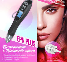 Load image into Gallery viewer, Needle free needleless no needle pain free downtime EPN Pen – Professional Microneedling Pen with Electroporation The world’s first Electroporation and Collagen Induction home use professional skincare beauty Therapy device