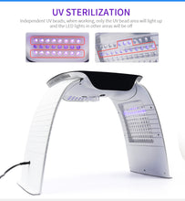 Load image into Gallery viewer, New JuvaFace Pro 8 Color LED Light Therapy Facial Rejuvenation Beauty Arc with Calcium Supplementation, H20 and UV Therapy