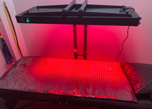 Load image into Gallery viewer, Red infrared led light Therapy dual wavelength total body panel over the bed pain Relief weight Loss contact free hands free joov med spa cellulite panel small spaces gyms chiropractor office studio med spa day spa 660nm 850nm infrared red light Therapy panel
