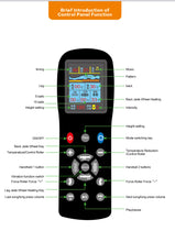 Load image into Gallery viewer, JuvaStone Portable Automatic Electric Rolling Infrared Jade Stone Massage Therapy Smart Bed with LCD Remote Control