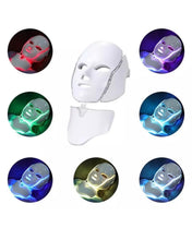 Load image into Gallery viewer, Multi Color Spectrum LED Face Mask Bella Hadid Kim Kardashian Red Light Therapy LED Acne Skincare Skin Rejuvenation Wrinkle Reduction Mask Neckline Skincare