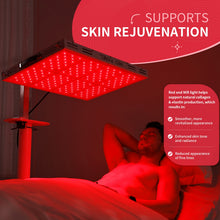 Load image into Gallery viewer, New Release JuvaSport 360 ° Voice Command Red Light Therapy Panel with Custom Mode and Included Stand
