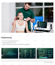 Load image into Gallery viewer, 2 in 1 shockwave therapy radial pneumatic machine pain relief subluxation trigger points professional 3 million shocks ultrasound Physical therapy chiropractor 
