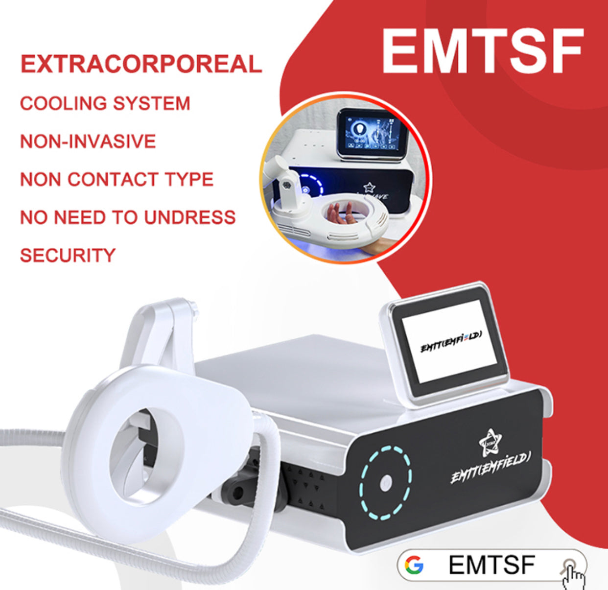 Extracorporeal PEMF Magnetic Therapy Pain Relief Machine Sports  Rehabilitation