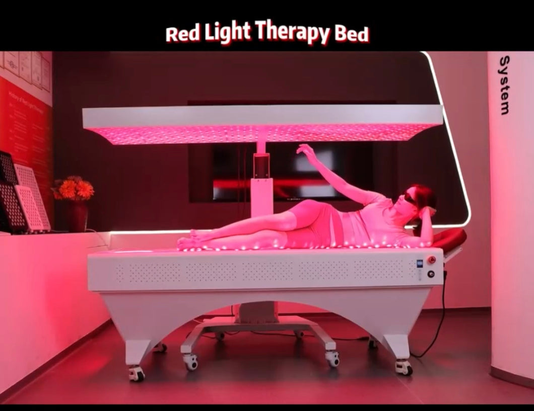 Lightstim total body red light Therapy bed infrared recovery room nfl post workout full length total body pain relief weight loss dual wavelength 