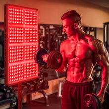 Load image into Gallery viewer, New Release JuvaSport 360 ° Voice Command Red Light Therapy Panel with Custom Mode and Included Stand
