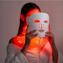 Load image into Gallery viewer, New JuvaMask 3D Silicone Rechargeable Portable 4 Wavelength LED Infrared Light Therapy Skincare Mask with LED Neck Gaiter
