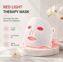 Load image into Gallery viewer, New JuvaMask 3D Silicone Rechargeable Portable 4 Wavelength LED Infrared Light Therapy Skincare Mask with LED Neck Gaiter
