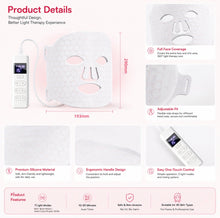 Load image into Gallery viewer, New JuvaMask 3D Silicone Rechargeable Portable 4 Wavelength LED Infrared Light Therapy Skincare Mask with LED Neck Gaiter
