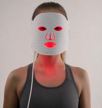 Load image into Gallery viewer, New JuvaMask 3D Silicone Rechargeable Portable 4 Wavelength LED Infrared Light Therapy Skincare Mask with LED Neck Gaiter

