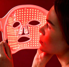 Load image into Gallery viewer, New JuvaMask 3D Silicone Rechargeable Portable 4 Wavelength LED Infrared Light Therapy Skincare Mask with LED Neck Gaiter
