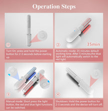 Load image into Gallery viewer, JuvaBuzz Portable Vaginal Rejuvenation Red Blue LED Light Vibration Wand
