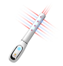 Load image into Gallery viewer, JuvaBuzz Portable Vaginal Rejuvenation Red Blue LED Light Vibration Wand
