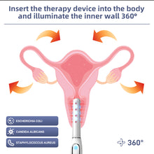 Load image into Gallery viewer, JuvaBuzz Portable Vaginal Rejuvenation Red Blue LED Light Vibration Wand
