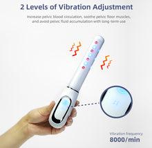 Load image into Gallery viewer, JuvaBuzz Portable Vaginal Rejuvenation Red Blue LED Light Vibration Wand
