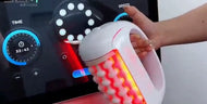Multi handpiece salon spa body shape contouring face plug play easy to use no Automatic lymphatic drainage detox cellulite reduction red light therapy pain relief natural cellulite reduction micro vibration automatic massage save hands hands free multi functional post workout recovery onsuma