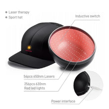 Load image into Gallery viewer, Low level laser hair growth restoration home use cap helmet alopecia hair loss theradome irestore non surgical pain free natural non invasive red light therapy 
