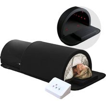 Load image into Gallery viewer, Infradome Ilovesaunas zero emf’s LifePro Far Infrared Sauna Dome - Home Infrared Sauna Bed with Near Infrared Sauna Mat Red Light Therapy &amp; Therapeutic Stones - Heated Detox, Circulation, Sauna Bed &amp; Infrared Saunas for Home detox massage immune system health single person use infrared sauna far infrared tourmaline germanium stone home use 
