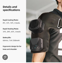 Load image into Gallery viewer, New JuvaBrace Contrast Cryofreeze and Infrared Heat Therapy Plus Vibration Massage Knee and Shoulder Brace
