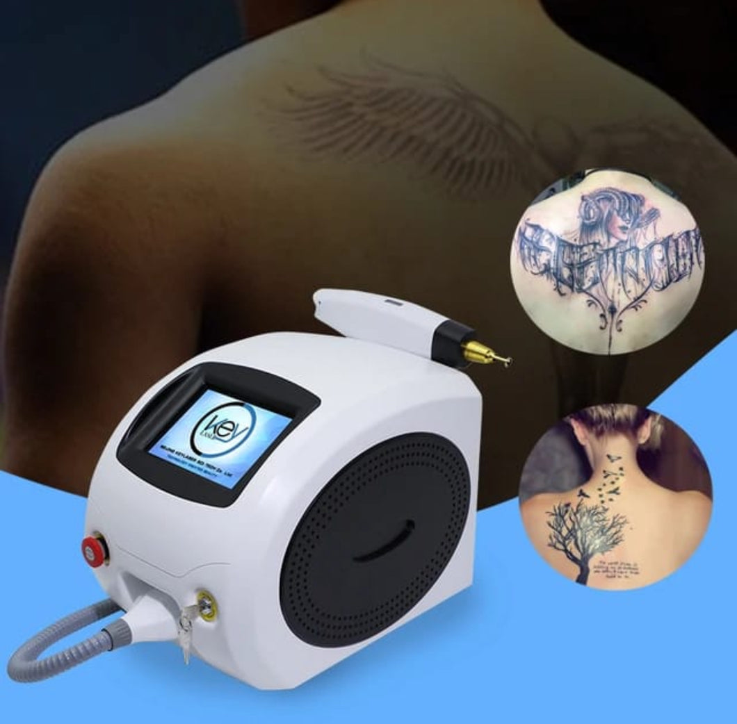 Portable home use tattoo 2 in 1 small spaces affordable easy to use user friendly ink removal skin rejuvenation 1064nm yag plastic surgery medical grade fda laser 