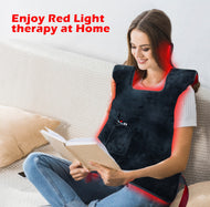 Red Infrared Light Therapy Home Use Portable Foldable Pain Relief Inflammation Post surgery arthritis fibromyalgia recovery rehabilitation physical therapy dual wavelength 660nm 850nm vest travel lightweight weight loss Affordable natural