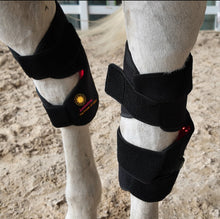 Load image into Gallery viewer, Red light infrared leg hoof hock boots wraps pain relief horses
