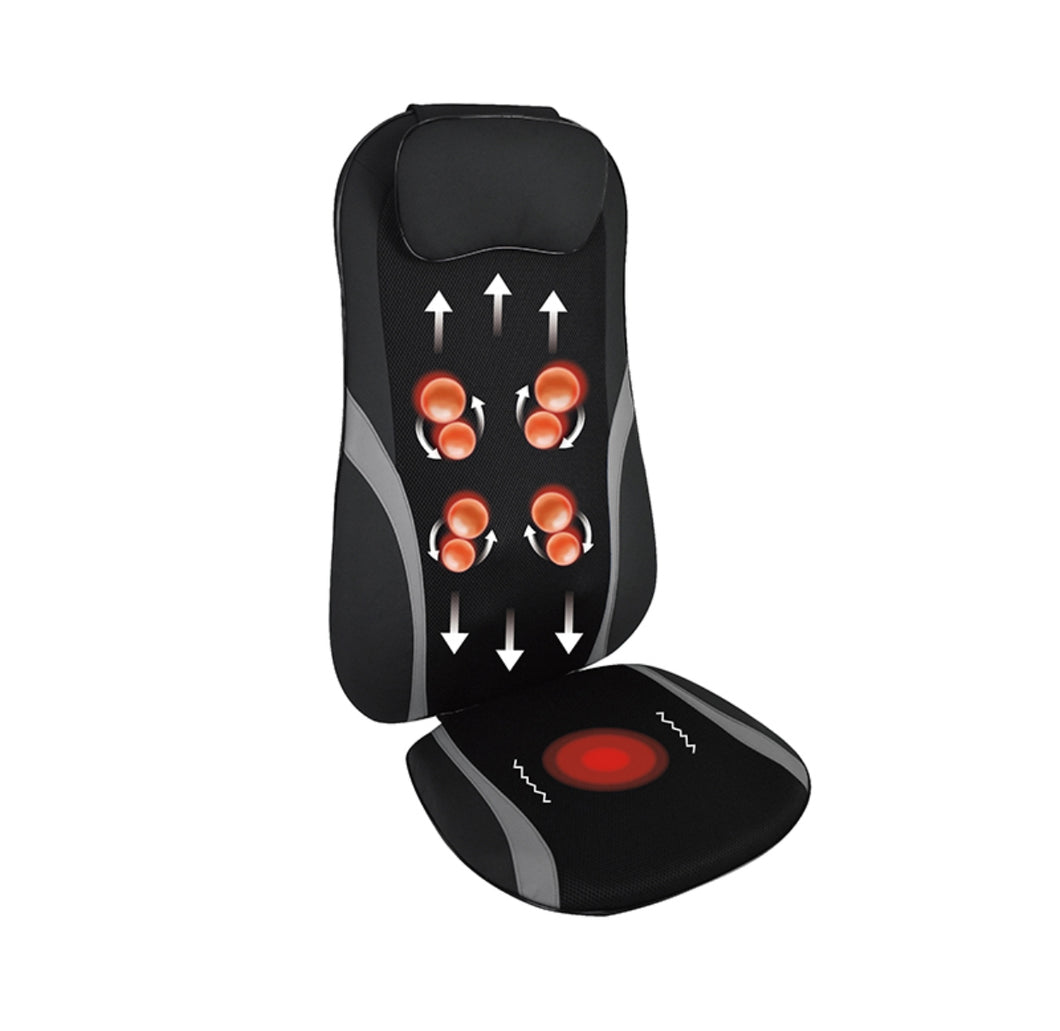 Thai yoga Massage seat cushion infrared shiatsu vibration heat car office desk chair bed recliner wheel chair back pain relief portable 