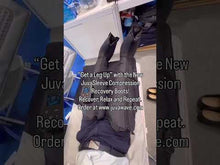 Load and play video in Gallery viewer, JuvaSleeve AI Rechargeable Full Leg 6 Chamber Recovery Boots with Upgraded Controller
