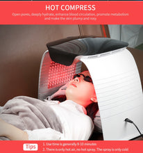 Load image into Gallery viewer, New JuvaFace  Pro 8 Color LED Light Therapy Facial Rejuvenation Beauty Arc with Calcium Supplementation, H20 and UV Therapy
