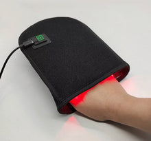 Load image into Gallery viewer, Red Light Therapy infrared pain relief arthritis join pain massage therapy mitt glove dual wavelengths skincare 660nm 850nm dual wavelength
